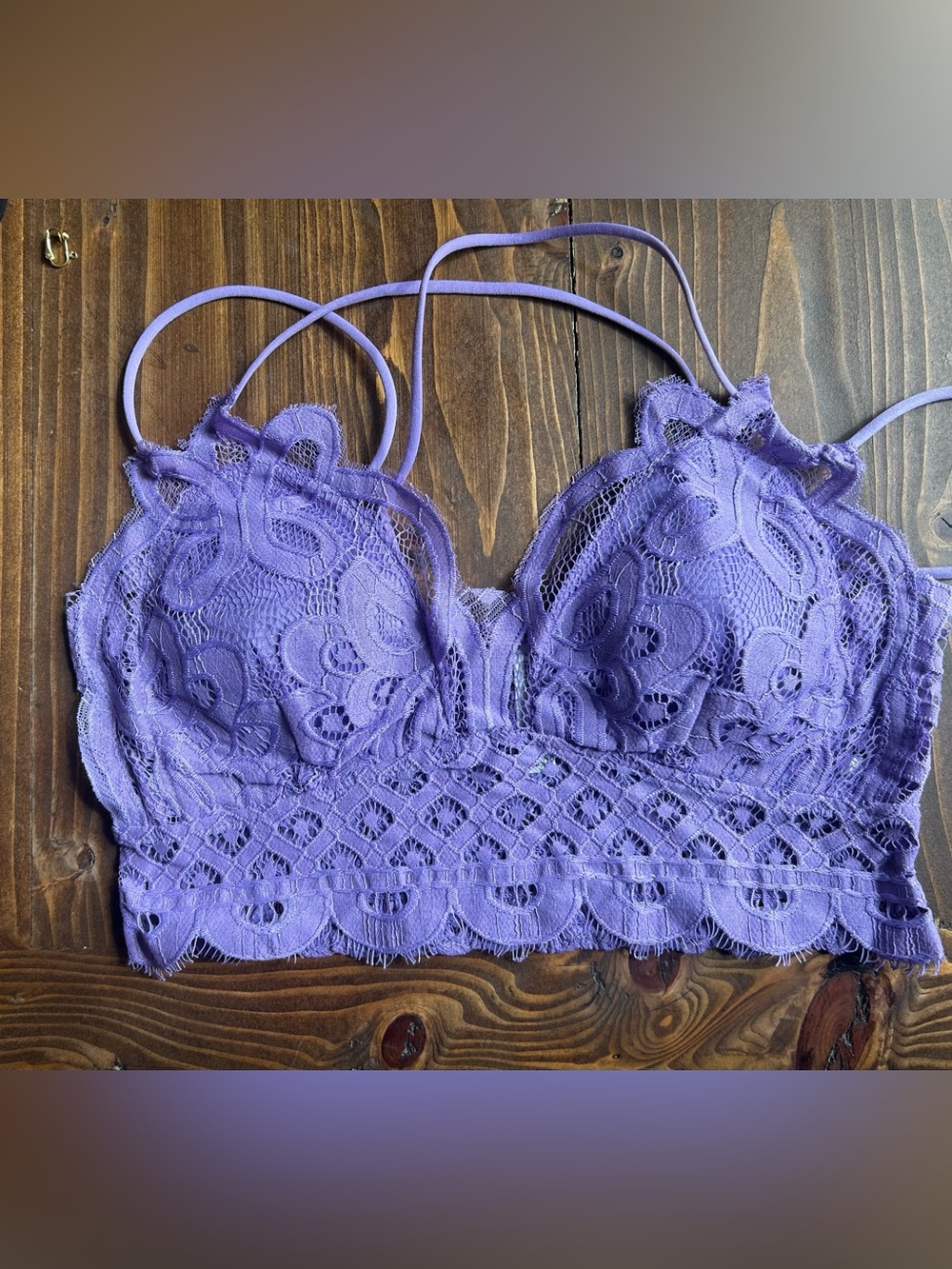 Zenana Outfitters Lavender Lace Bralette